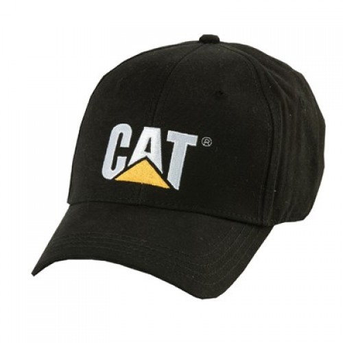 CAT 100% Cotton Baseball Cap | BLACK